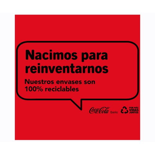 COCA COLA ZERO Refresco de cola Zero azúcar botella de 500 ml.