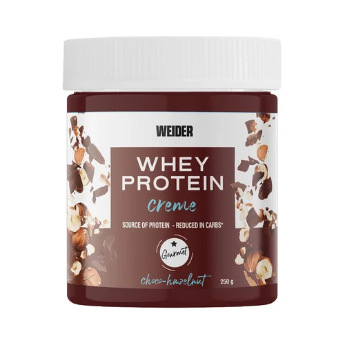Whey protein crema de chocolate blanco y avellana 250 g.