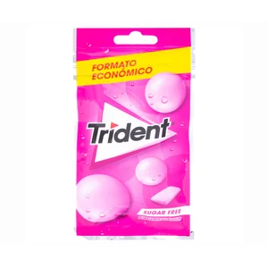 TRIDENT Chicle grajea bubble mint bolsa 30 und. 43,5 gr.