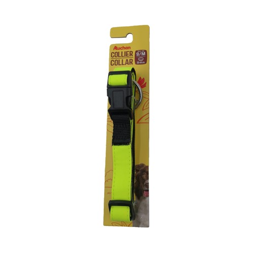 PRODUCTO ALCAMPO Collar de perro (2 cm.) reflectante, para perros S/M 36 - 44 cm.