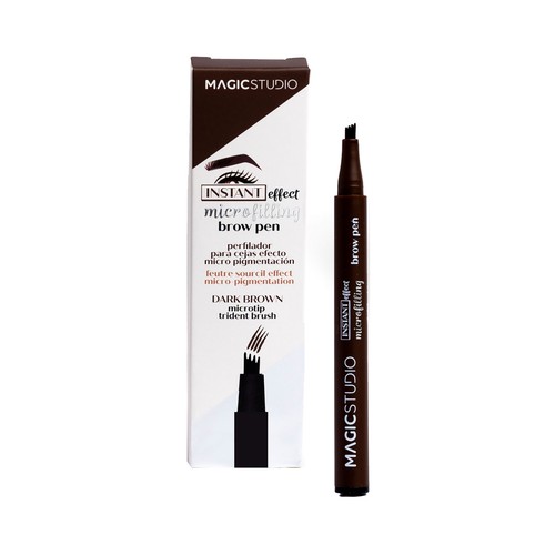 MAGIC STUDIO Instant effect tono Dark brown Lápiz perfilador de cejas efecto micro pigmentación.