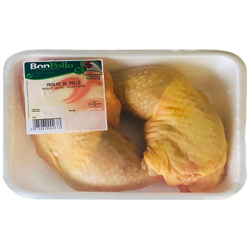 BONPOLLO Muslos de pollo blanco, limpios y con piel