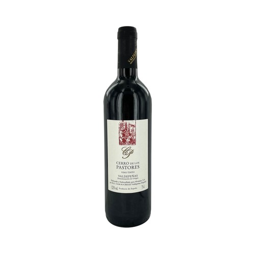 CERRO DE LOS PASTORES  Vino tinto con D.O. Valdepeñas botella 75 cl.