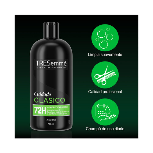 TRESEMMÉ Champú con vitamina C para cabellos normales o grasos TRESEMMÉ Cuidado clásico 855 ml.