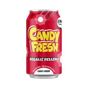 CANDYFRESH Bebida refrescante con sabor a regaliz relleno lata 33cl