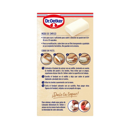 DR. OETKER Pasta de azúcar, fondant Dr. OETKER 300 gr,