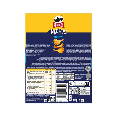 PRINGLES Patatas sabor nachos original 150gr