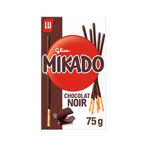 Imagen de MIKADO, LU Palitos de Galleta Cubiertos de Chocolate negro 75 g.