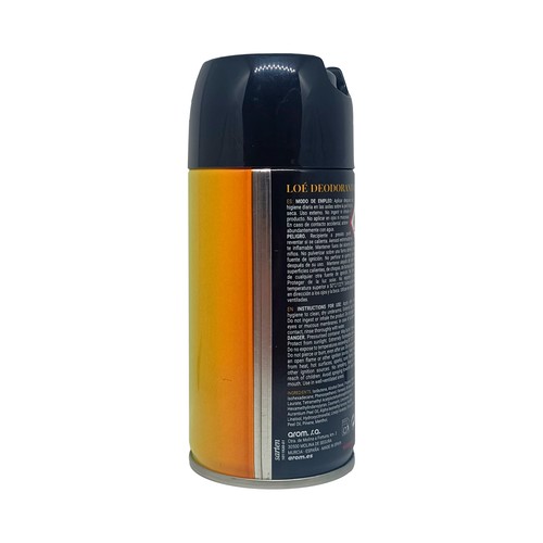LOÉ Gold $$$ Desodorante en spray para hombre con protección antitranspirante 150 ml.