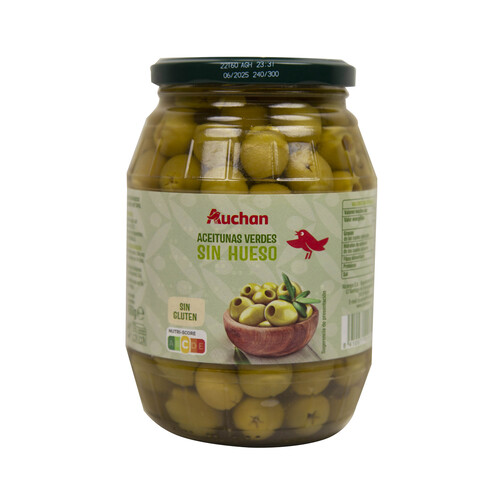 Aceitunas verdes sin hueso PRODUCTO ALCAMPO 450 g.