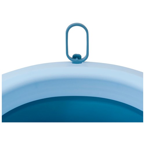 Bañera plegable con taza para enjuague, color azul, INTERBABY.