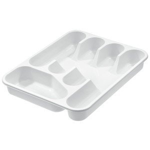 Imagen de Bandeja de plástico color blanco, con 5 compartimentos PRODUCTO ECONÓMICO ALCAMPO.