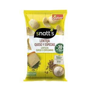 SNATTS Snacks de lentajas con queso y especias 95 g.