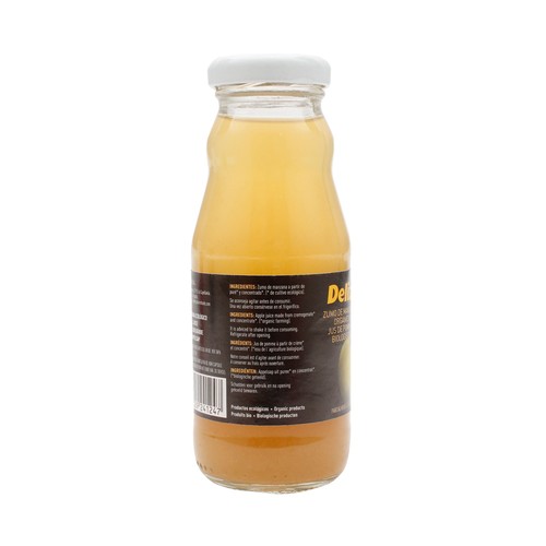 DELIZUM Zumo de manzana ecológico DELIZUM 200 ml.