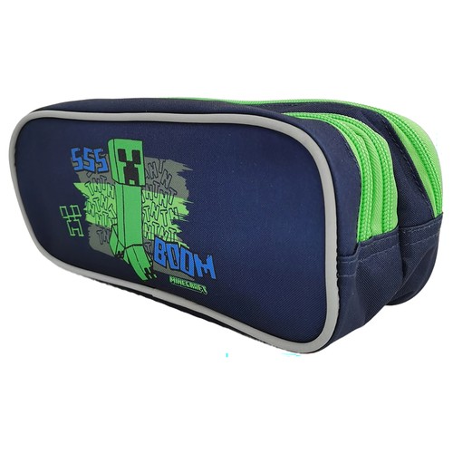 Estuche portatodo 3 compartimentos. MINECRAFT