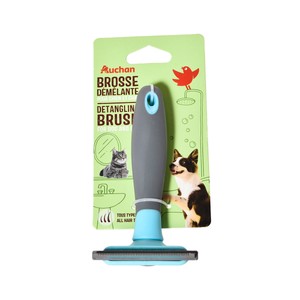 PRODUCTO ALCAMPO Cepillo desenredante para perros o gatos, para todo tipo de pelaje 19 x 11 cm.