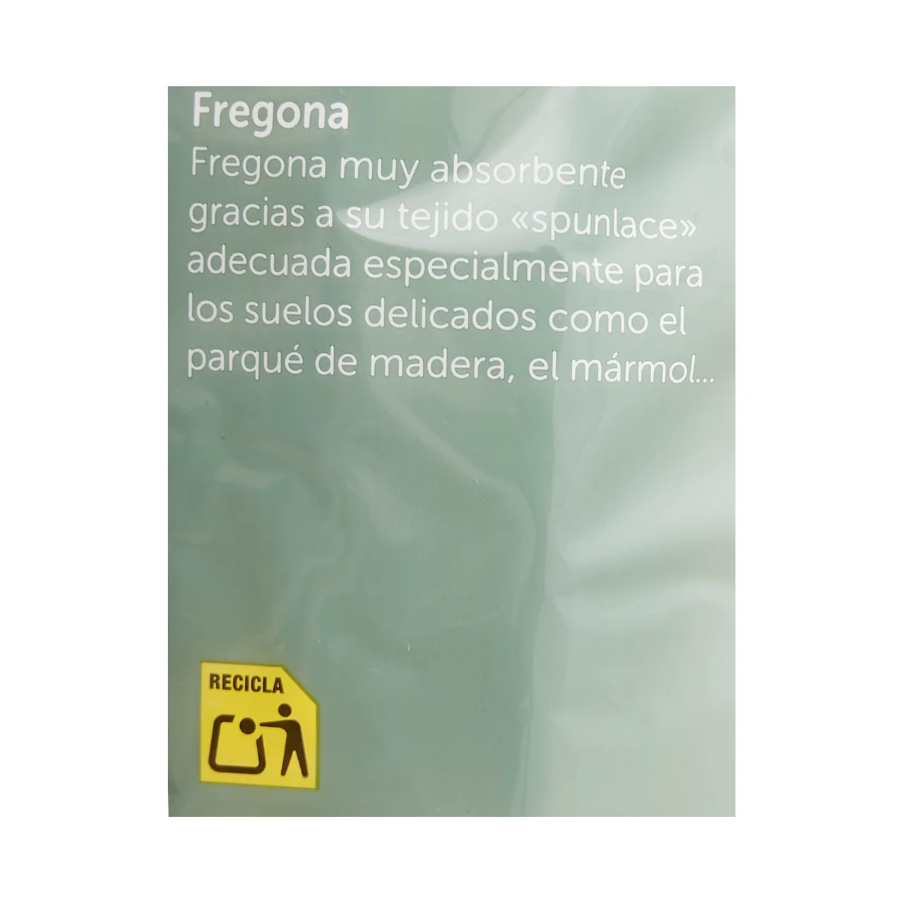 Fregona súper absorbente para suelos y superficies delicadas.