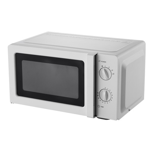 Microondas con plato giratorio QILIVE 600209369 POUCH, color blanco, capacidad 20L, potencia 700W, 6 niveles de potencia.