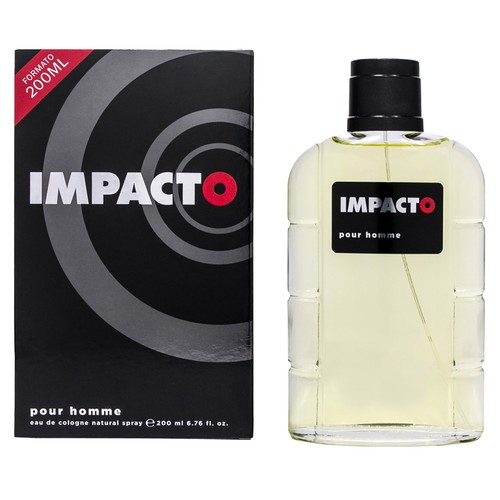 IMPACTO Eau de colonia para hombre con vaporizador en spray 200 ml.