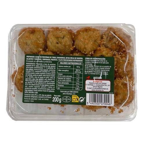 AUCHAN Bolitas empanadas al estilo Thai 200 gr. Producto Alcampo
