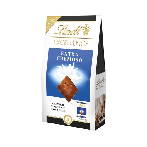 LINDT Excellence Mini tabletas de chocolate con leche 130 g.