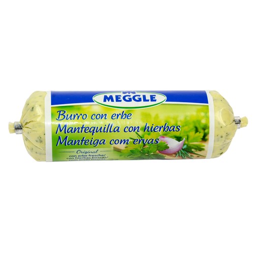 MEGGLE Barra de mantequilla a las finas hierbas MEGGLE 125 g.