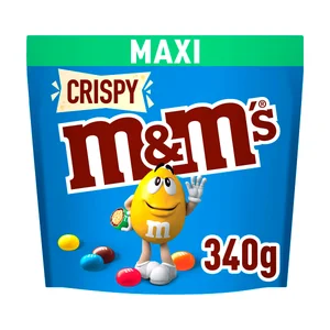 M&M"S Bolitas de arroz crujiente cubiertos de chocolate con leche 340 g.