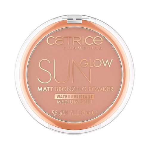 CATRICE Sun glow tono 030 Medium bronze Polvos bronceadores matificantes, de larga duración.