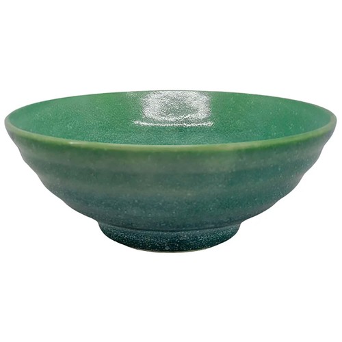 Bol loza reactivo de 20cm, color verde, ACTUEL.