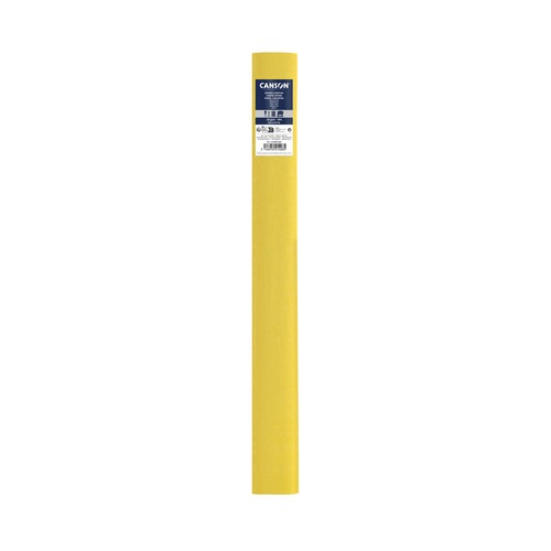 Rollo crespón 50x250 cm color amarillo. CANSON