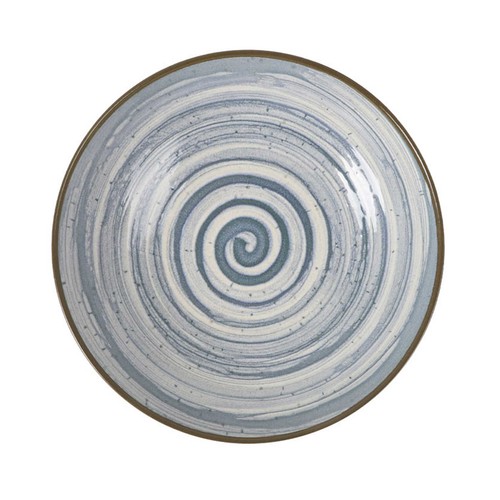Plato hondo 21cm melamina, modelo Loop azul. MONACO