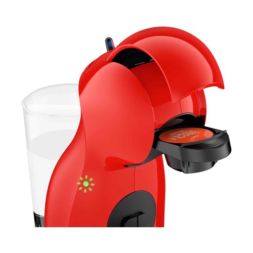 Cafetera de cápsulas DOLCE GUSTO Piccolo XS Krups KP1A05 roja, presión 15 bares, deposito de 0.8L.