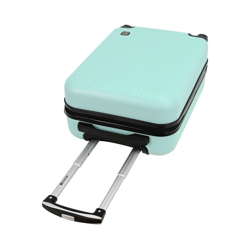 Maleta cabina tipo trolley talla S rígida de 4 ruedas con cierre lock, color menta - Dots. AIRPORT