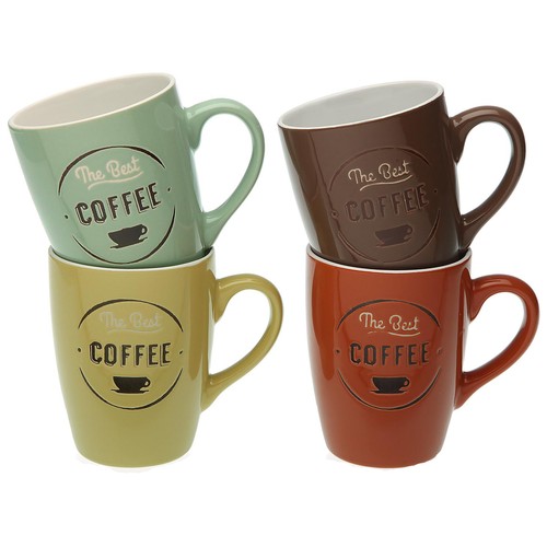 Surtido de tazas de diferentes colores diseño Coffe, VERSA.