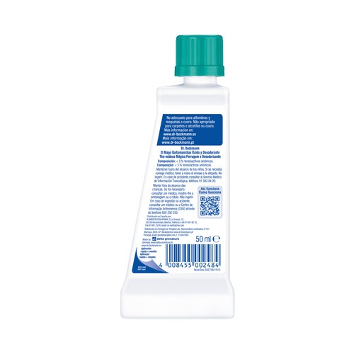 DR. BECKMANN Quitamanchas especial para manchas de óxido, desodorante y sudor 50 ml.