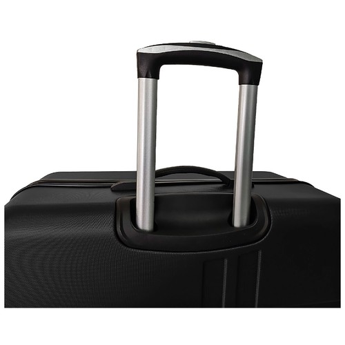 Maleta de aeropuerto pequeña de 4 ruedas, 45 cm, color negro, ALCAMPO.