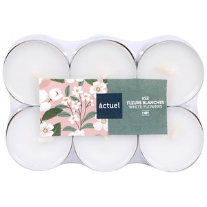 Imagen de Set de 12 tealights con aroma de Flores blancas ACTUEL.