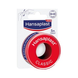 HANSAPLAST Esparadrapo Satinado 5 Metros x 2,5 Centímetros HANSAPLAST