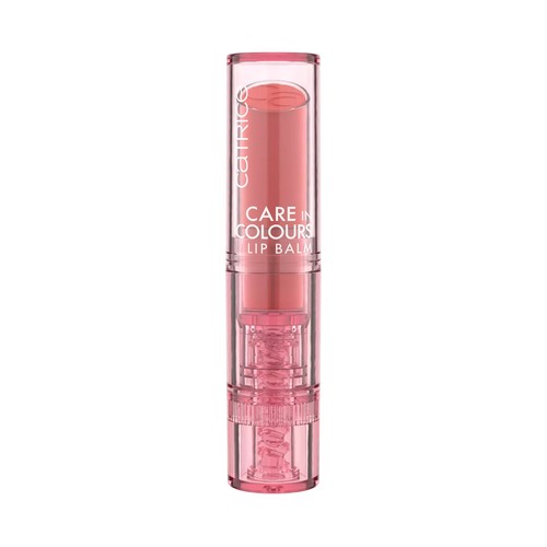 CATRICE Care in colours tono 020 Feelin´ pretty Bálsamo labial hidratante y acabado brillante rosa empolvado.