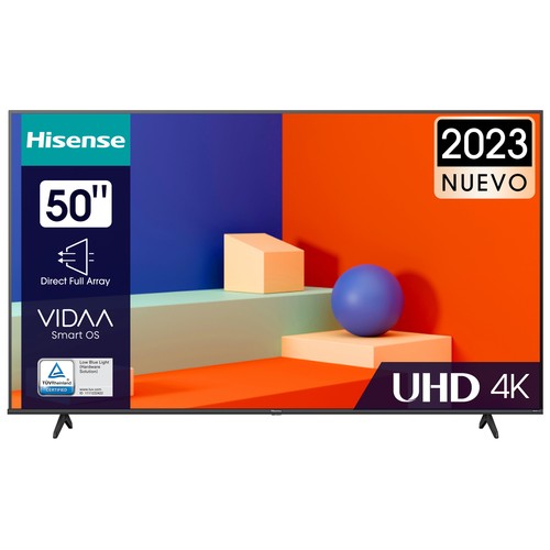 Televisión 127 cm (50") DLED HISENSE 50A6K 4K, HDR10+, SMART TV, WIFI, BLUETOOTH, TDT HD, USB reproductor, 3HDMI, 60HZ.