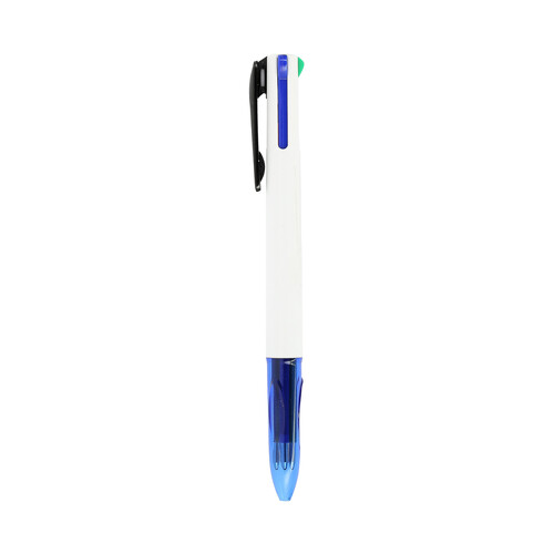 Bolígrafo 4 en 1 azul, negro, rojo y verde, PRODUCTO ECONÓMICO ALCAMPO.