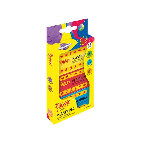 Pastillas de plastilina de 50 g, pasta de modelar de origén vegetal JOVI.