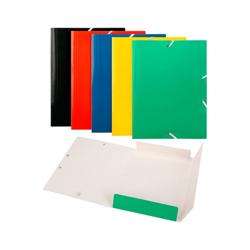 Carpeta Gomas Carton. 5 Colores Surtidos. AUCHAN
