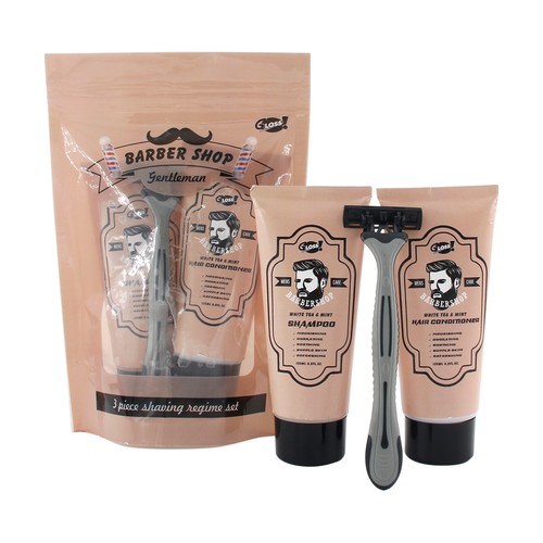 GLOSS! Set de productos para el afeitado masculino GLOSS! Barber shop gentleman.