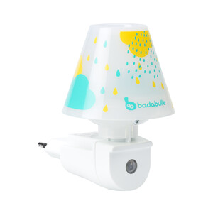 Imagen de Lámpara de luz de noche para bebes, gotas azul, BADABULLE.