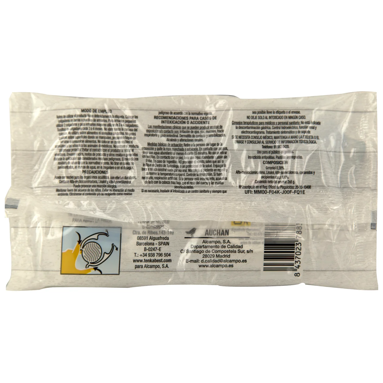 PRODUCTO ALCAMPO Colgador antipolillas con aroma a ropa limpia 2 uds.