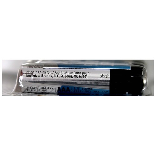 Pack de 4 pilas alcalinas AAA, LR03, 1,5V, ENERGIZER Max Plus.
