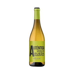 AUTÉNTICA  Vino blanco con D.O. Rueda AUTÉNTICA botella de 75 cl.