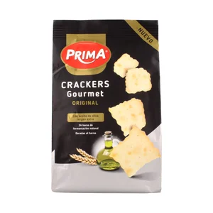 PRIMA Gourmet Crackers original con aceite de oliva 150 g.