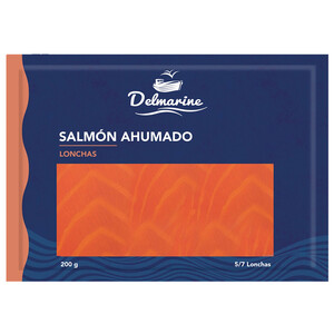 Imagen de DELMARINE Salmon ahumado en 5/7 lonchas 200 g.